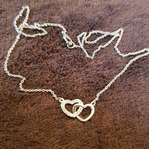 Small heart charm necklace